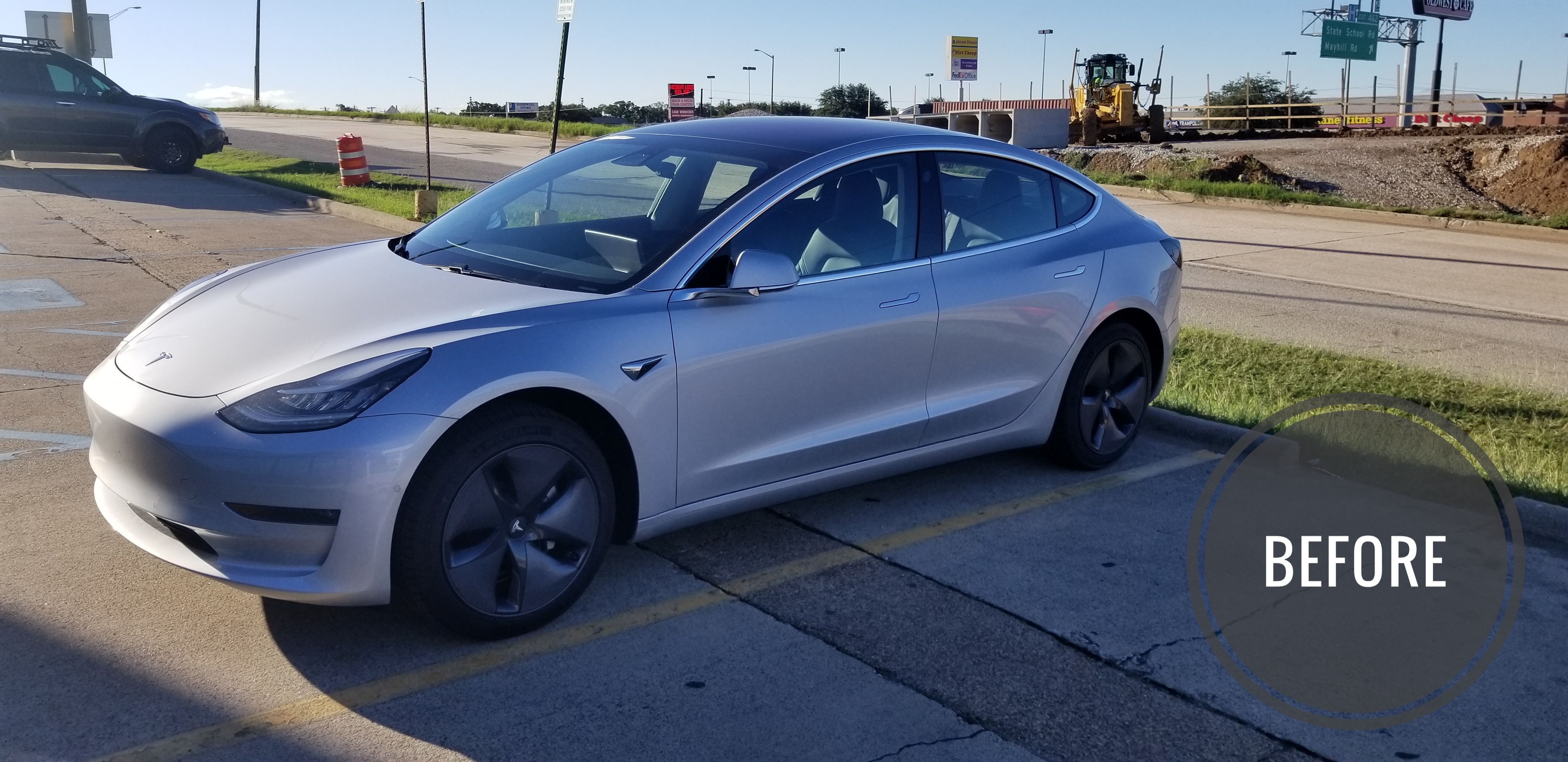 Auto Window Tinting in Denton, TX | FlexShield Window Tint & Car Audio | Tesla Model 3 Wincos